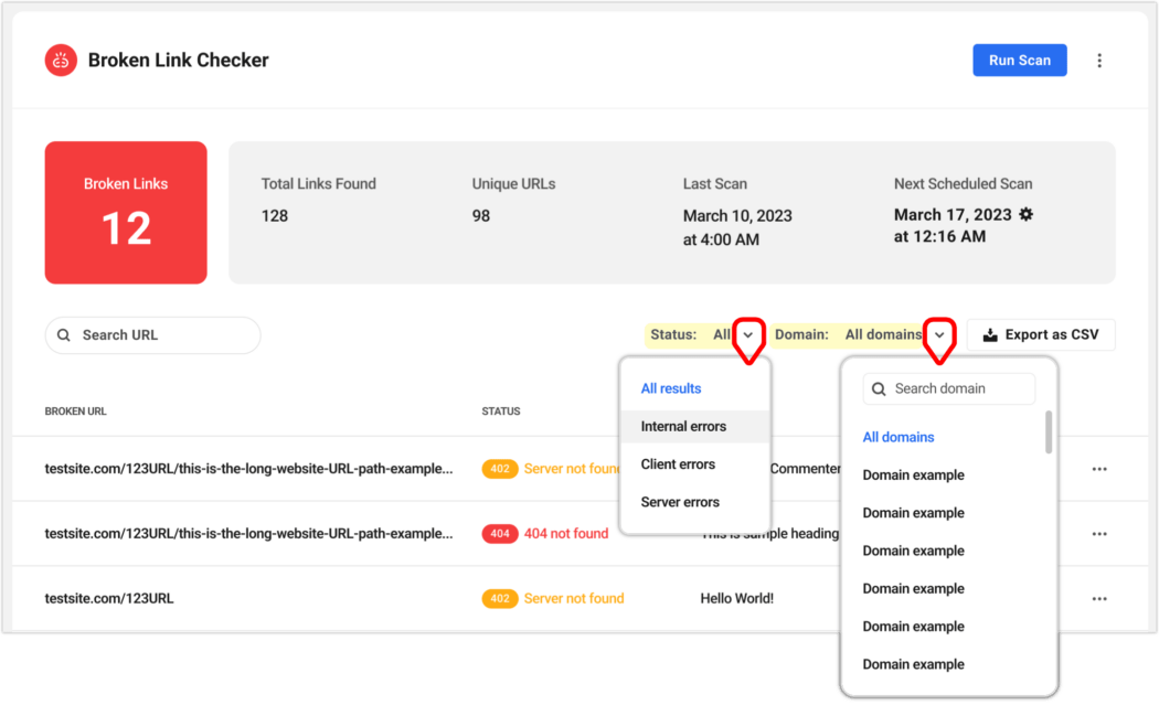 outils de recherche (hub)