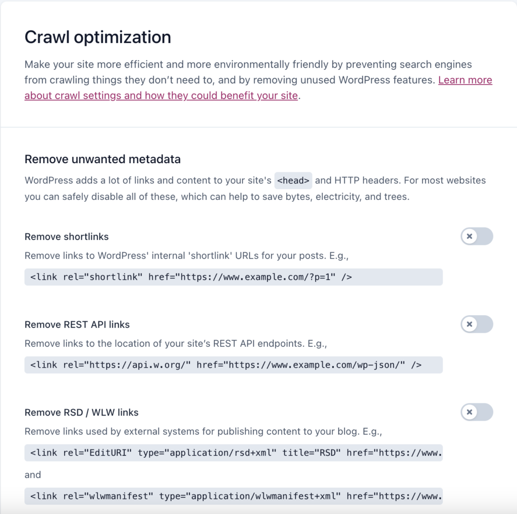 Crawl-Optimierung