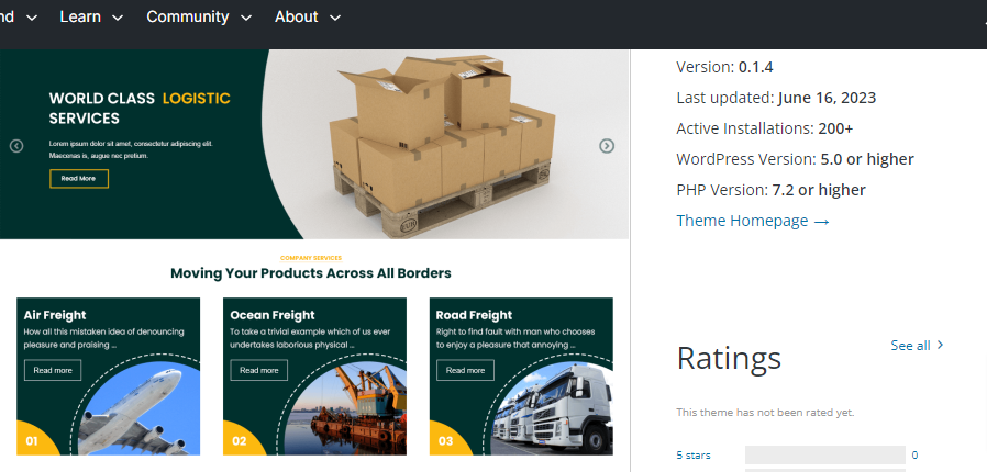 Movers and Packers- 이사 회사 WordPress Themes