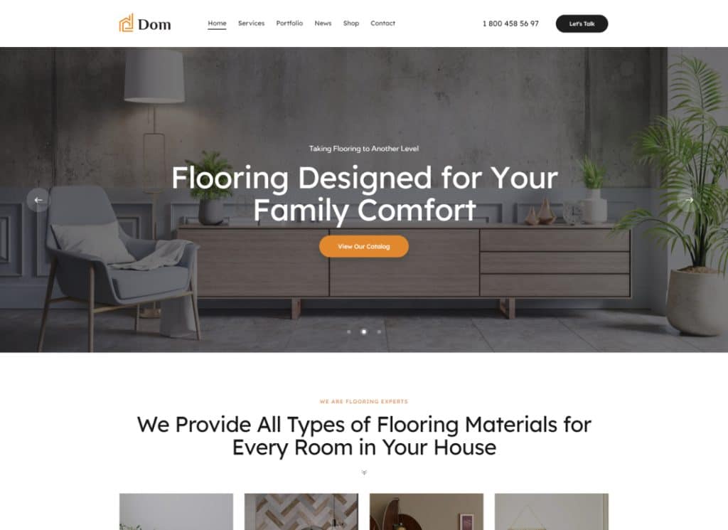 Dom – House Services Elementor WordPress Theme