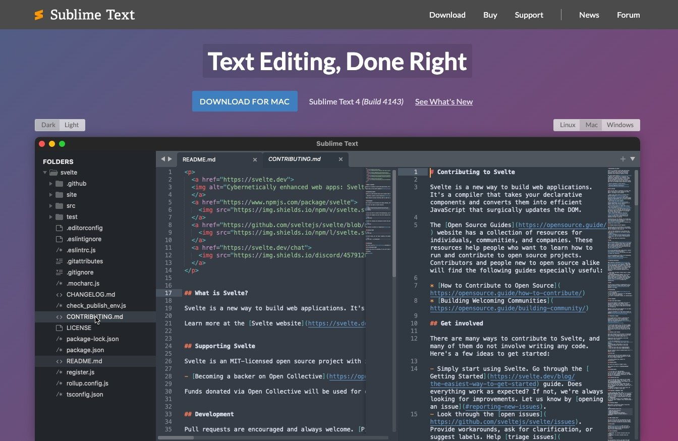 Sublime Text este considerat de mulți dezvoltatori cel mai bun editor de cod pentru proiectele WordPress.