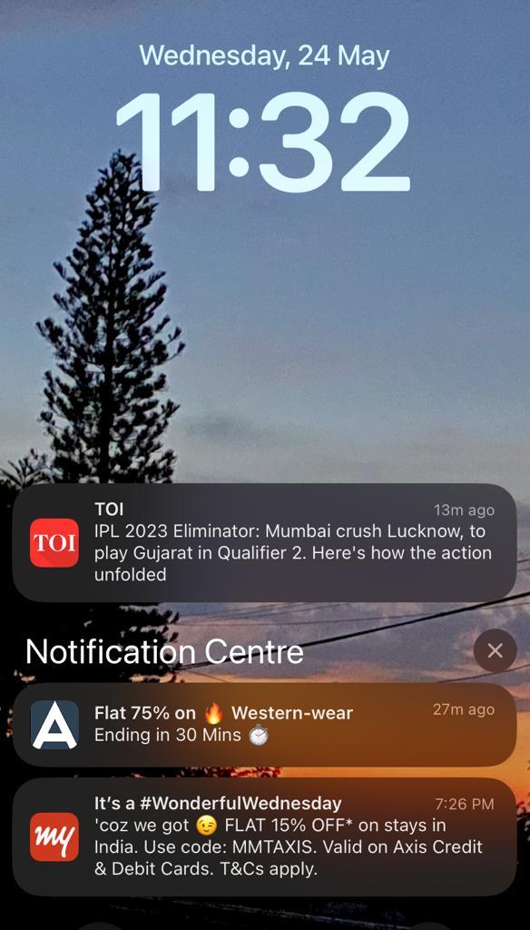 Așa apar notificările push pe ecranul de blocare al unui iPhone