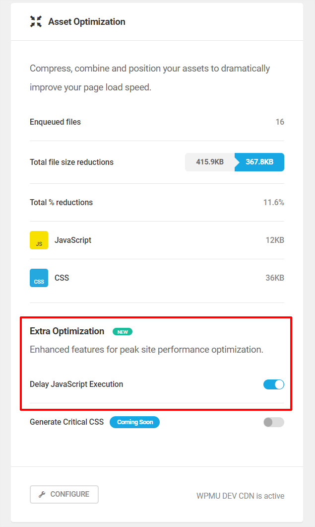 Hummingbird-Dashboard: Asset-Optimierung – JavaScript-Ausführung verzögern