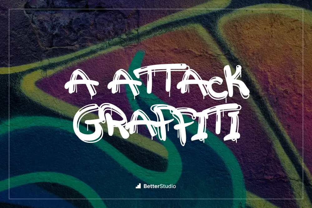 un graffito d'attacco -