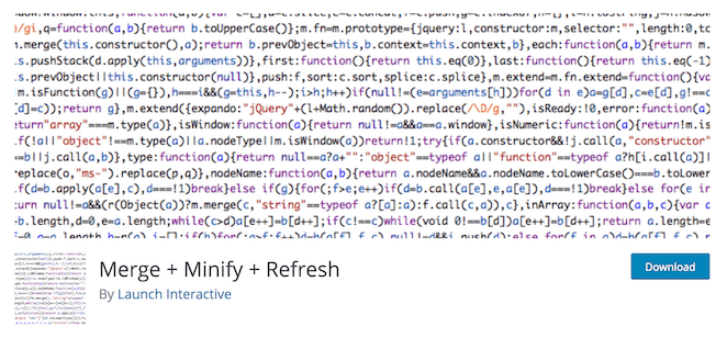 Плагин Merge + Minify + Refresh