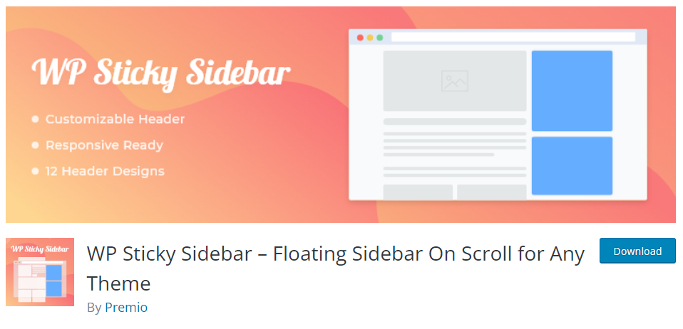 wp sticky sidebar - I migliori plug-in della barra laterale di WordPress (gratuiti e premium)