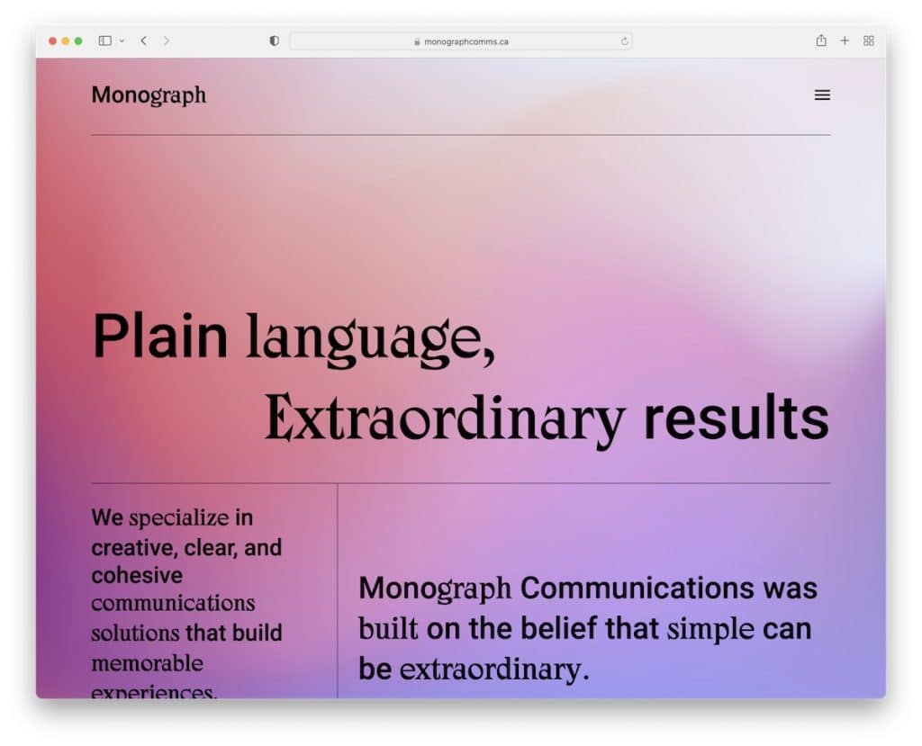 contoh website sederhana monografi