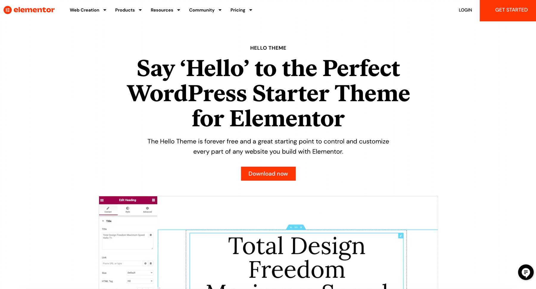 Hallo Elementor, schnellstes WordPress-Theme