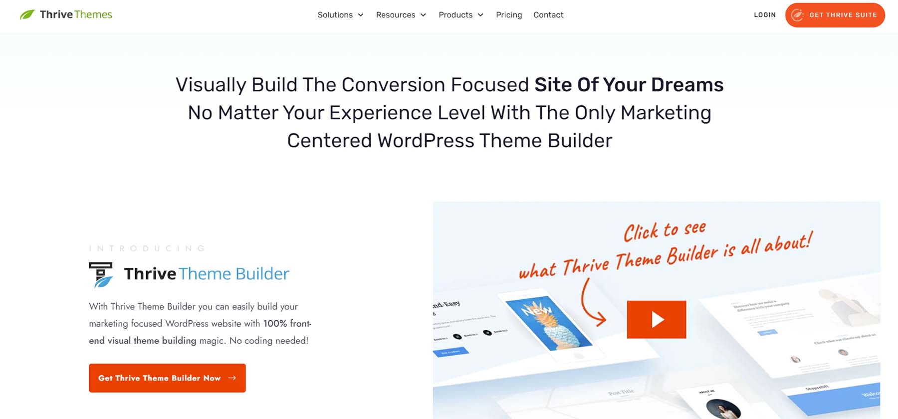 Thrive Theme Builder ، لبناء مواقع WordPress تركز على التسويق من البداية!