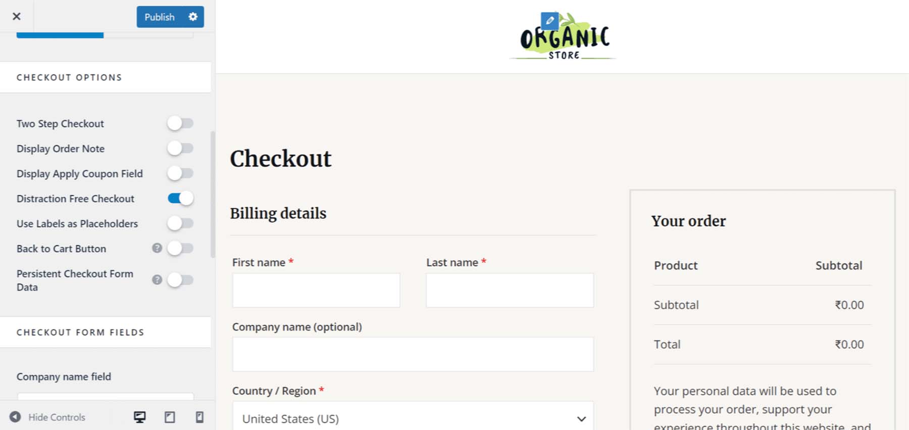 Opsi checkout Astra untuk WooCommerce