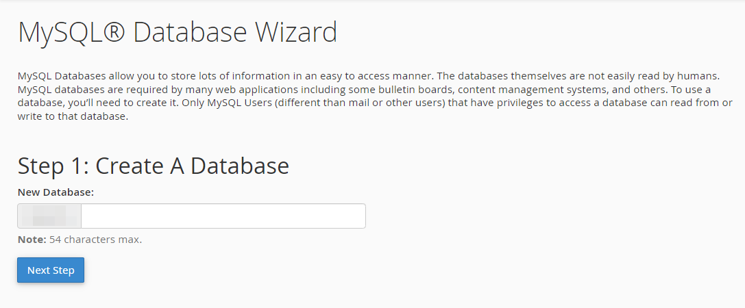 creare un database con MySQL