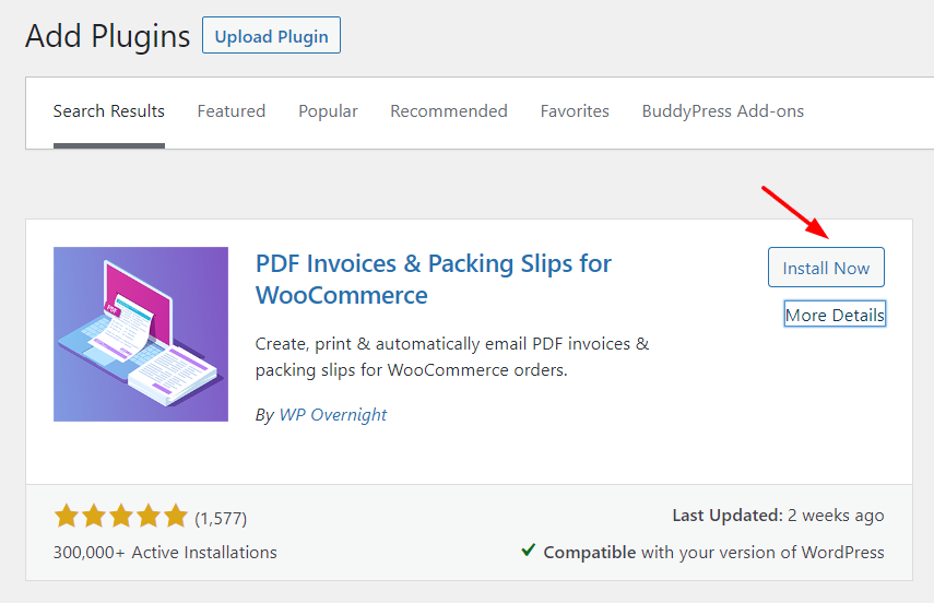 Envoyer des factures dans WooCommerce