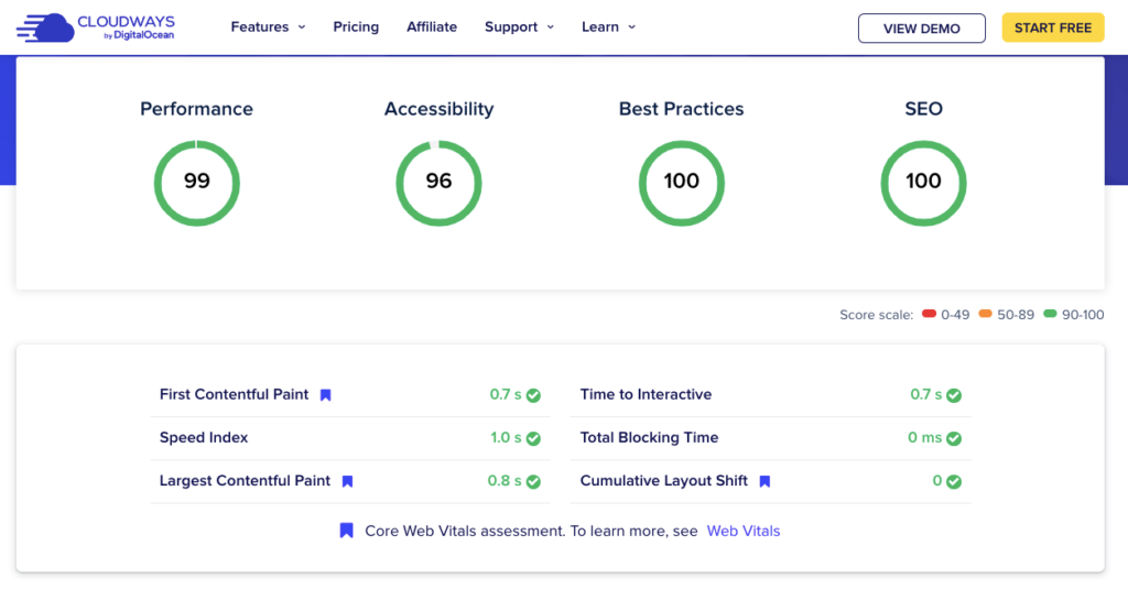 divi 사이트 속도 테스트