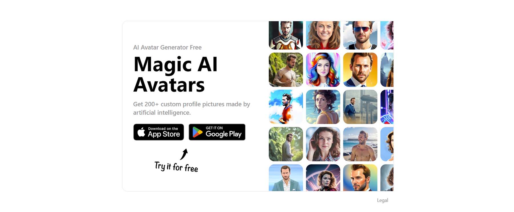 Magic AI Avatarları, AI oluşturucu