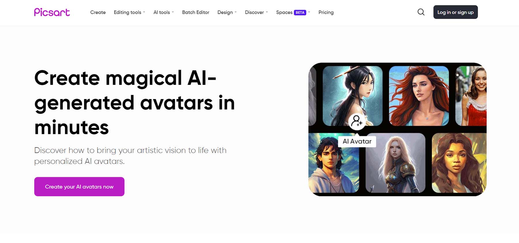 Pembuat avatar Picsart AI