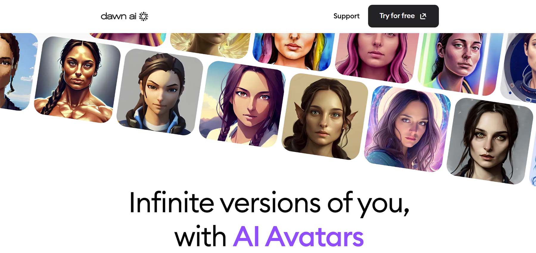 Dawn AI, generator avatar AI