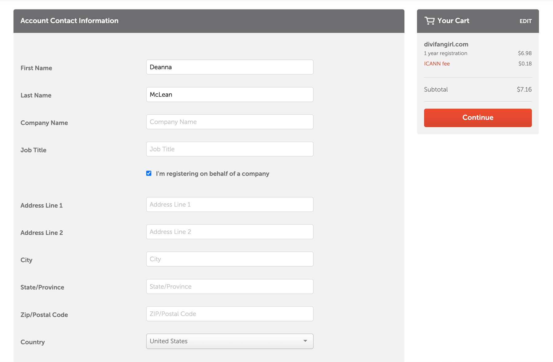 como registrar um nome de domínio