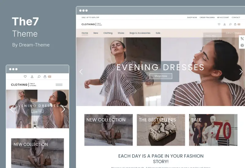 Tema The7 - Costruttore di siti Web ed e-commerce per temi WordPress