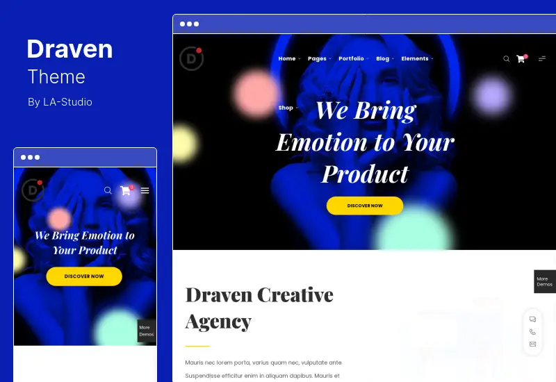 Draven Theme - Tema creativo multipropósito de WordPress