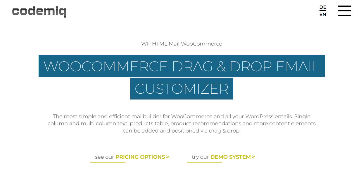 WP HTML Mail-En İyi WooCommerce E-posta Özelleştirici