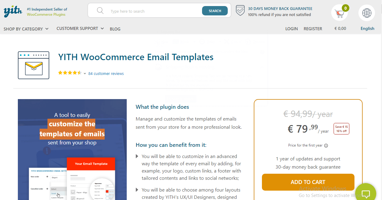 YITH- Penyesuai Email WooCommerce Terbaik