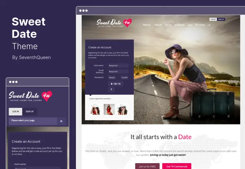 Sweet Date Theme – mehr als ein WordPress-Dating-Theme