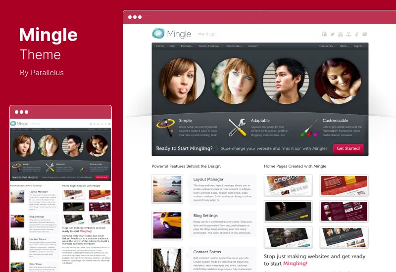 Mingle Theme - Tema multipropósito de WordPress