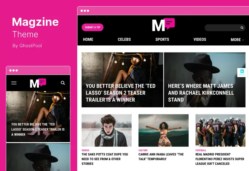 Magzine Theme - BuddyPress, Membresía, Reseña Tema multipropósito de WordPress