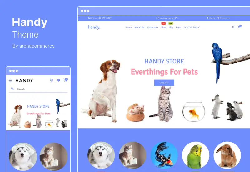 Handy 主題 - 手工店 Shopify WordPress 主題