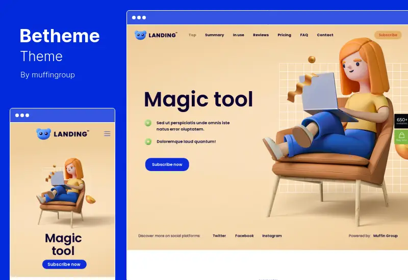 Betheme Theme — адаптивная многоцелевая тема WordPress и WooCommerce