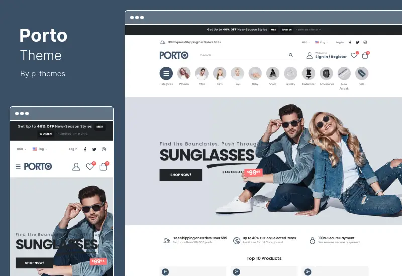 Tema Porto - Tema multipropósito y WooCommerce