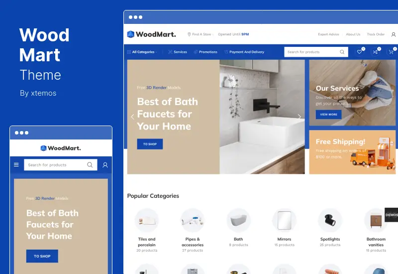 Tema WoodMart - Tema Multiuso WooCommerce