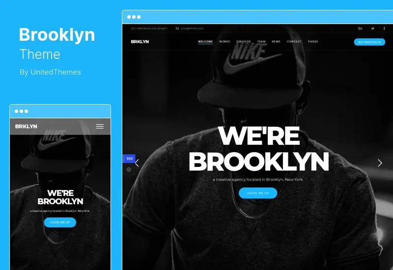 Brooklyn テーマ - クリエイティブな多目的レスポンシブ WordPress テーマ