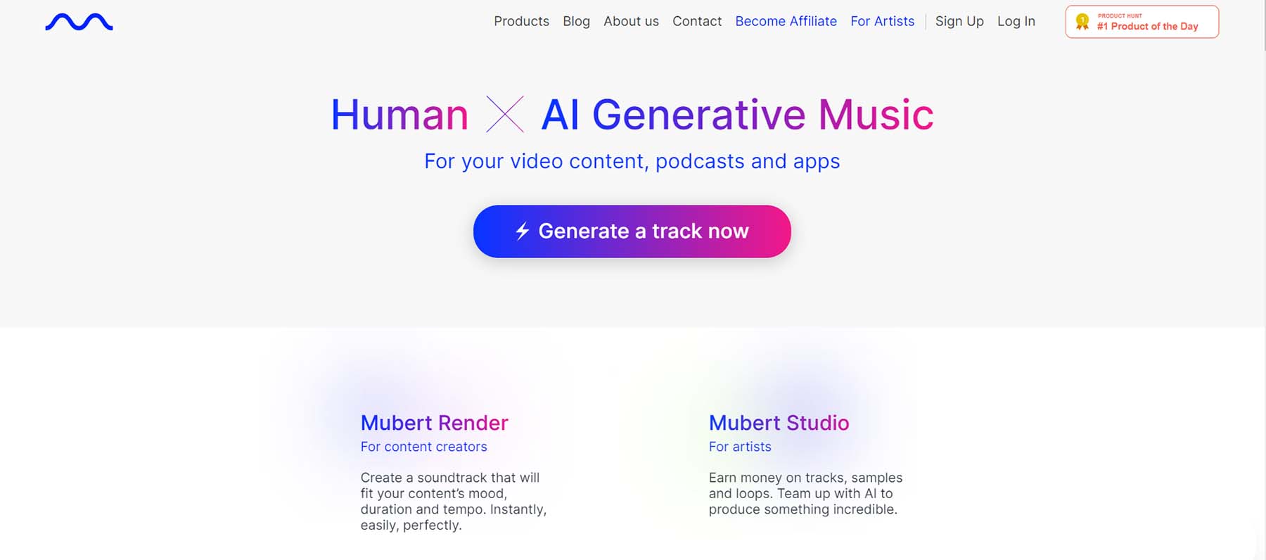 Mubert AI musik generatif