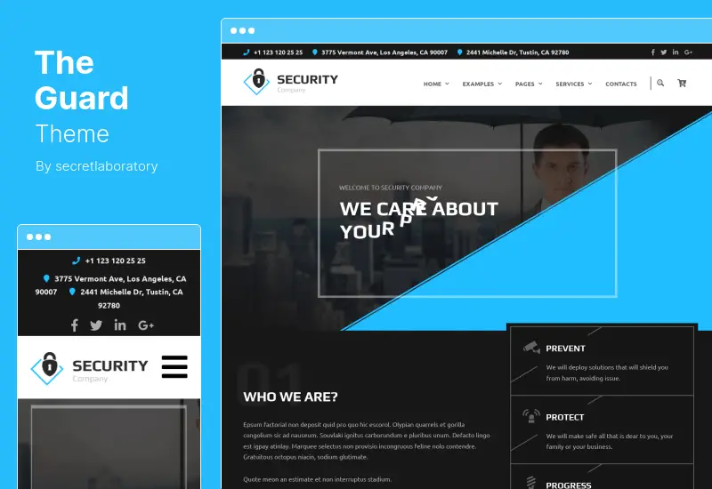 The Guard 主题 - 安全公司 WordPress 主题