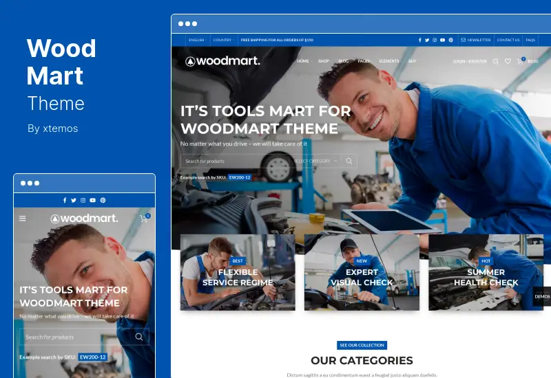 WoodMart 主题 - 多用途 WooCommerce 主题