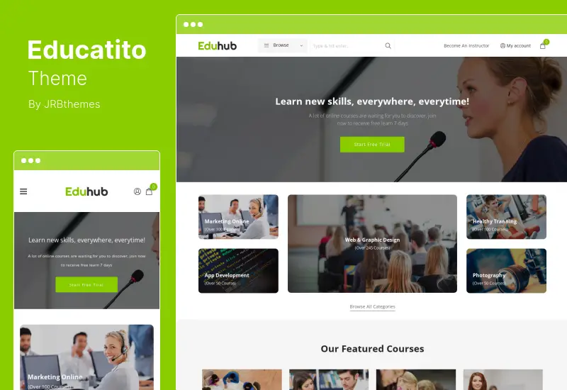 Motyw Educatito - Multiconcept Edukacja i kursy Motyw WordPress