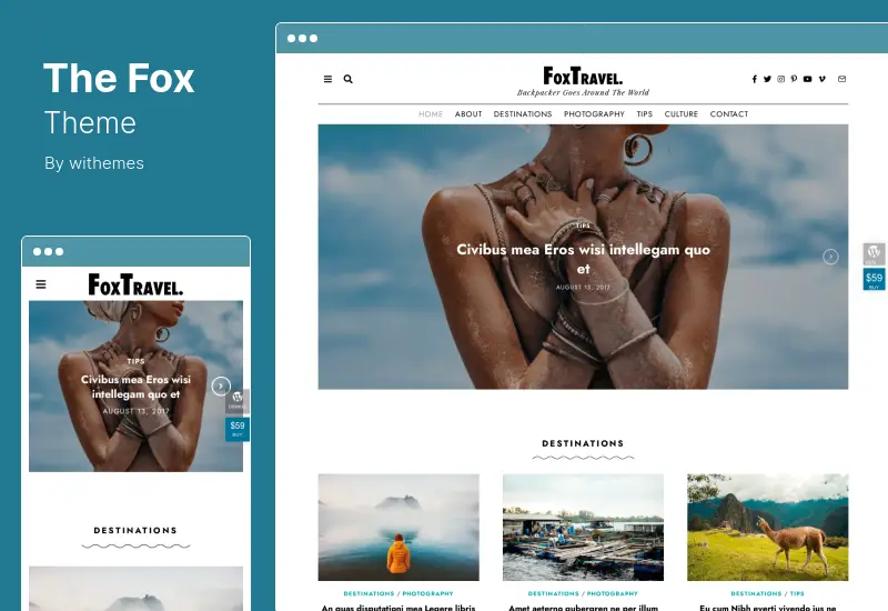 Motyw Fox - minimalistyczny motyw WordPress dla magazynu w gazecie