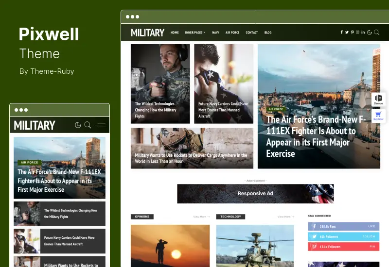 Tema Pixwell - Tema WordPress de Revista Moderna