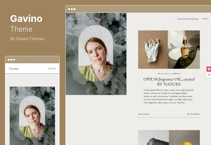 Gavino Theme - นิตยสารไลฟ์สไตล์และบล็อก WordPress Theme