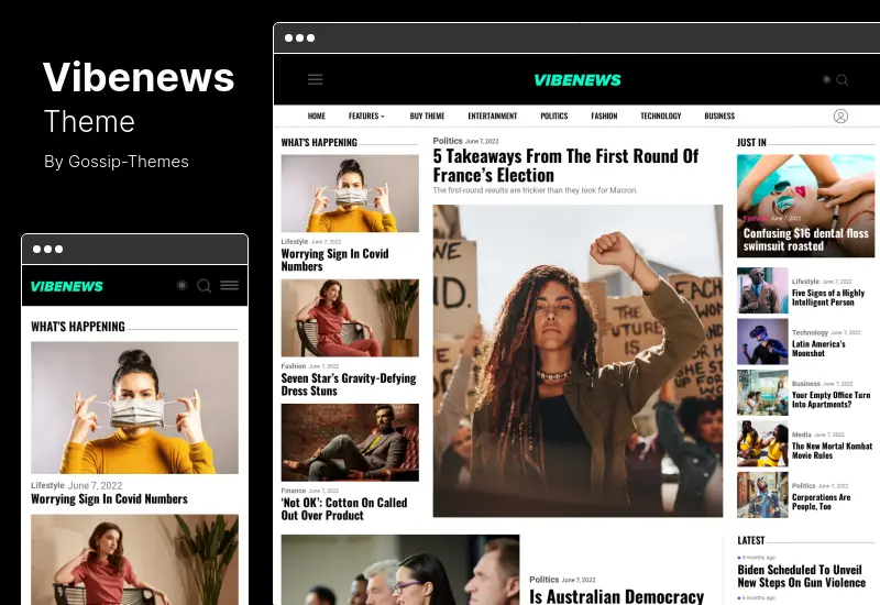 Vibenews Theme – WordPress-Theme für digitale Nachrichtenmagazine