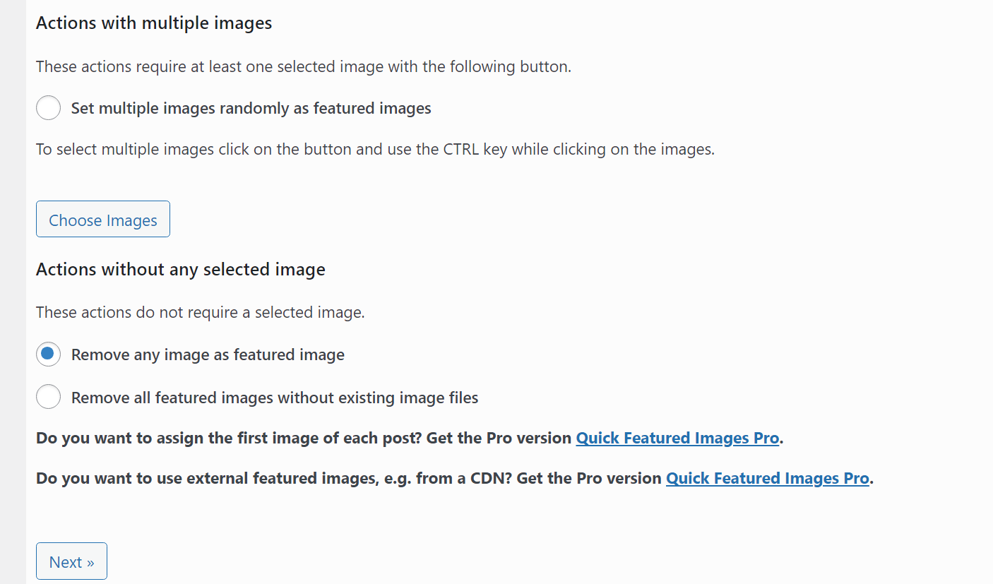 Supprimer les images en vedette dans WordPress.