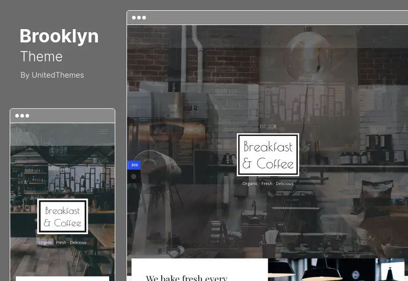 Brooklyn テーマ - クリエイティブな多目的レスポンシブ WordPress テーマ