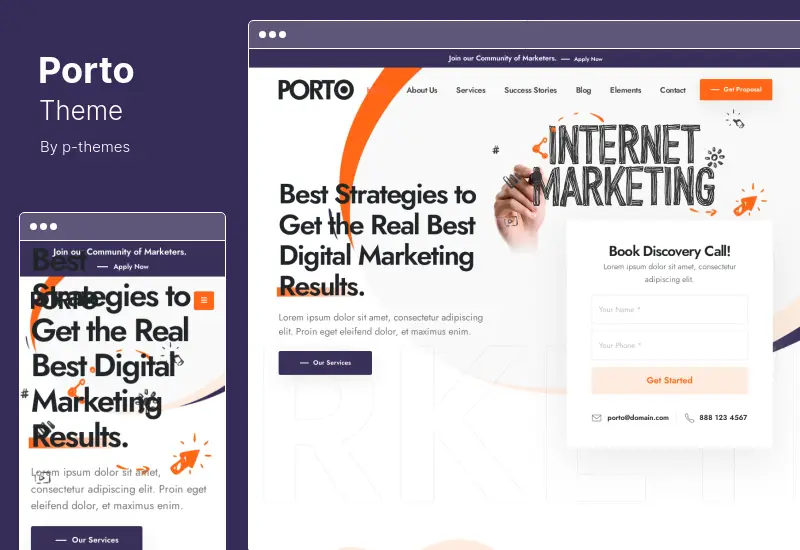 Тема Porto — многоцелевая тема WooCommerce