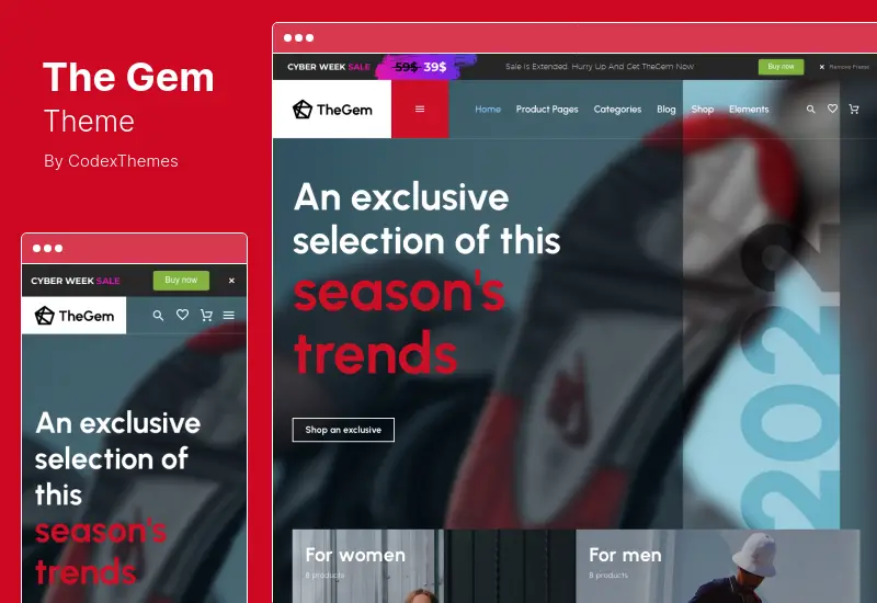 Tema TheGem - Tema WordPress creativo multiuso e WooCommerce