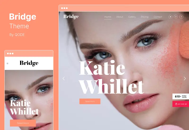 Bridge Theme — креативная многоцелевая тема WordPress