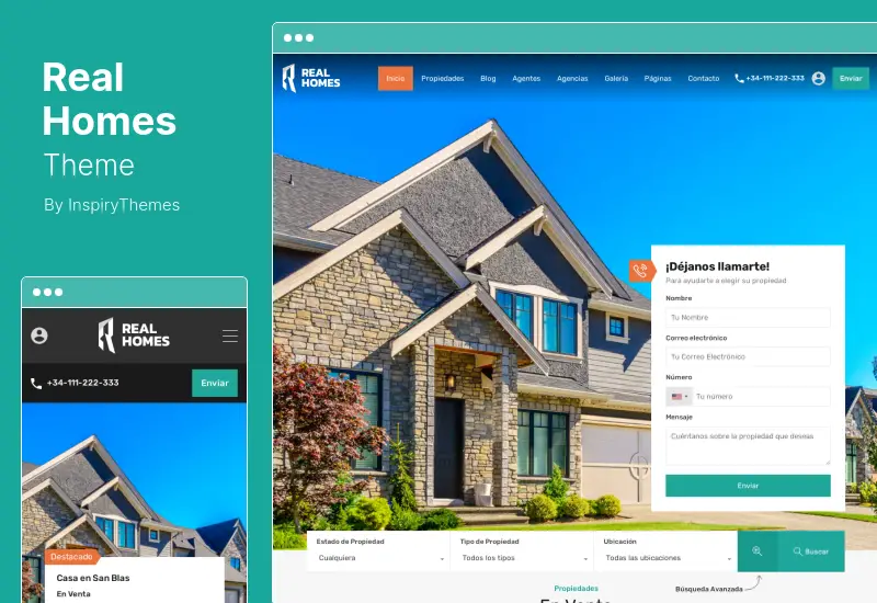 Tema RealHomes - Tema WordPress pentru vânzare și închiriere imobiliară