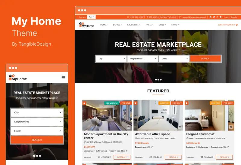 Tema MyHome - Tema WordPress pentru imobiliare