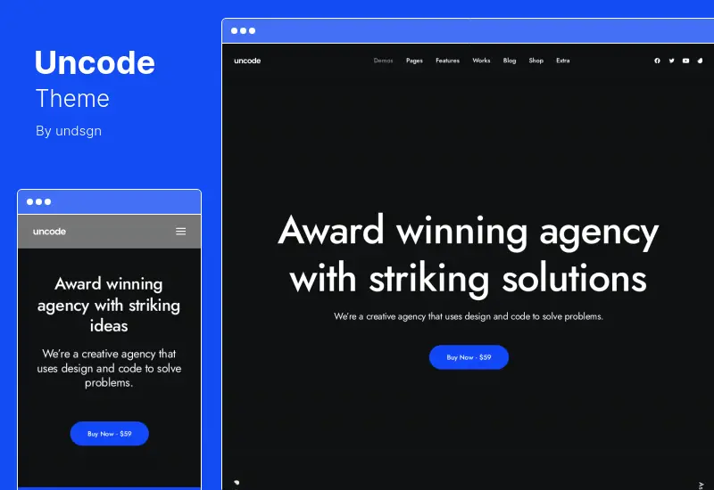 Uncode テーマ - クリエイティブ & WooCommerce WordPress テーマ