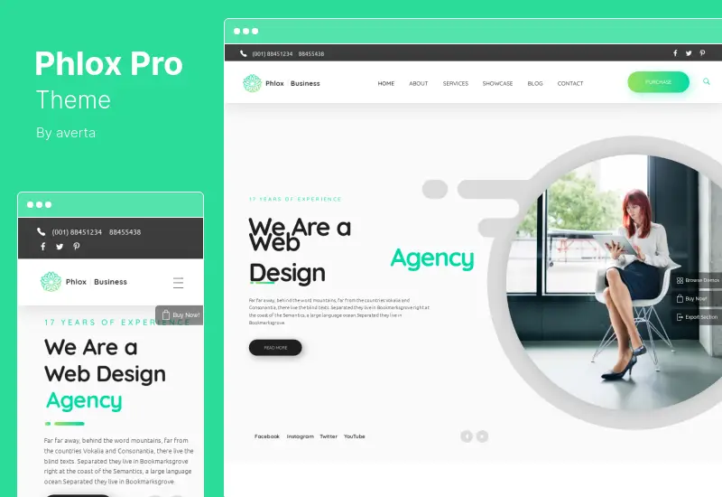 Tema Phlox Pro - Tema WordPress Serbaguna Elementor